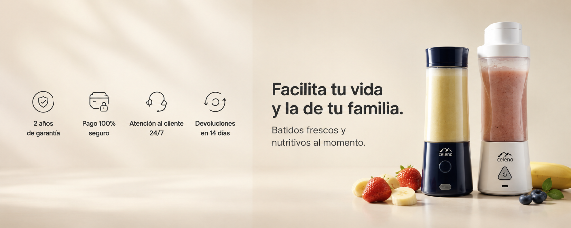 dos modelos de blenders portátiles