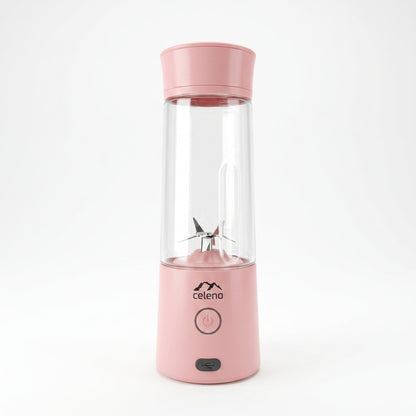 Batidora portatil rosa potente y compacta